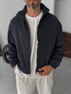 Seersucker Fabric Seasonal Jacket