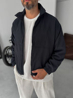 Seersucker Fabric Seasonal Jacket