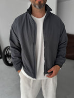 Seersucker Fabric Seasonal Jacket