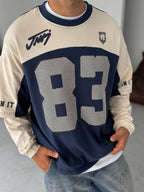 83 Embossed Patchwork Sweatshirt