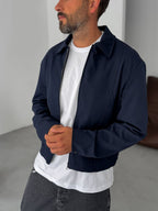 Boxy Fit Jacket with Sleeve Buttons