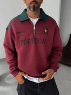 Portugal Embroidered Oversize Sweatshirt