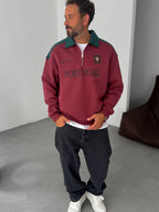 Portugal Embroidered Oversize Sweatshirt