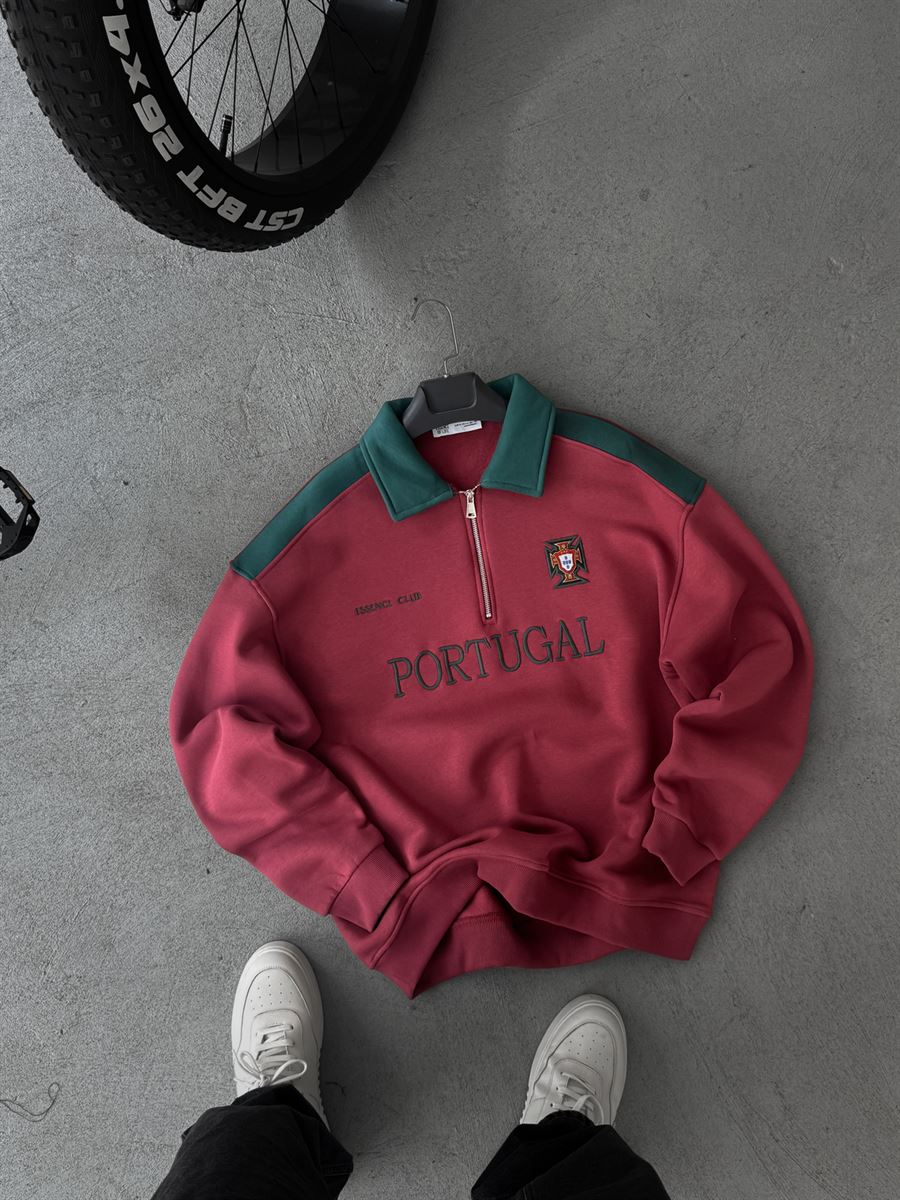 Portugal Embroidered Oversize Sweatshirt