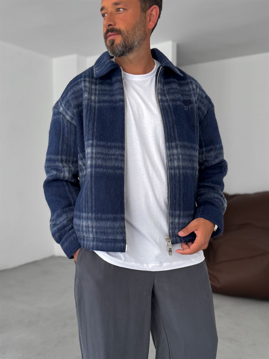 Plaid Cashmere Jacket