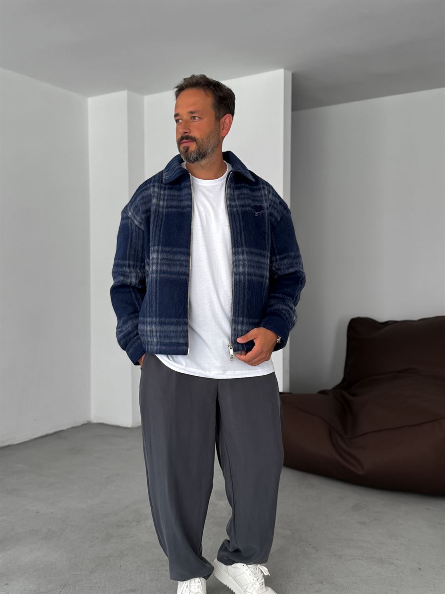 Plaid Cashmere Jacket