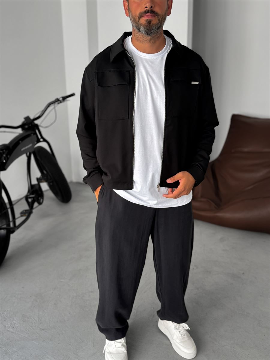 Boxy Fit Double Pocket Jacket