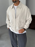 Tencel Fabric Washed Double Pocket Jacket