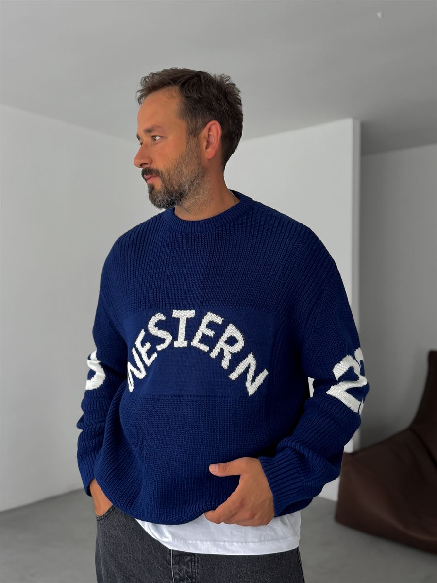 Western Knitted Oversize Sweater