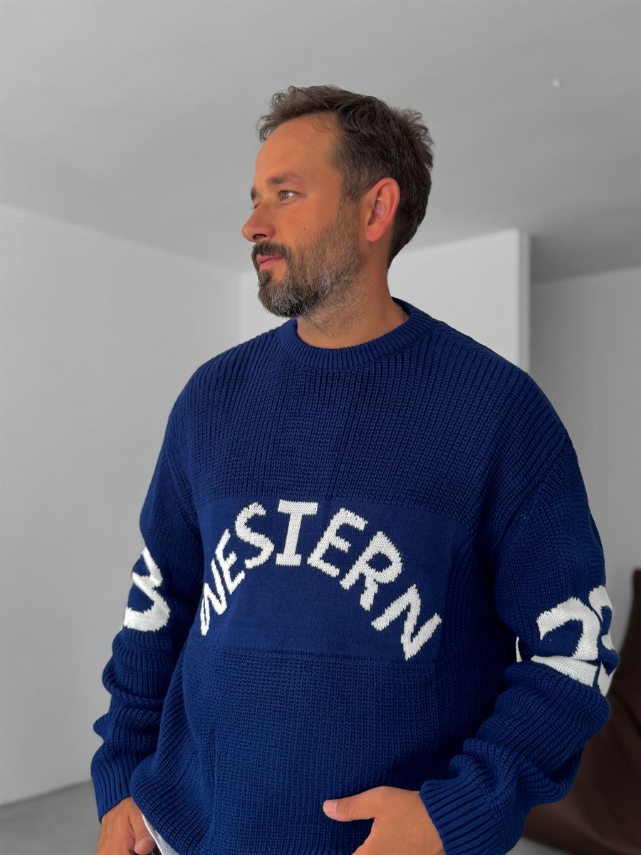 Western Knitted Oversize Sweater