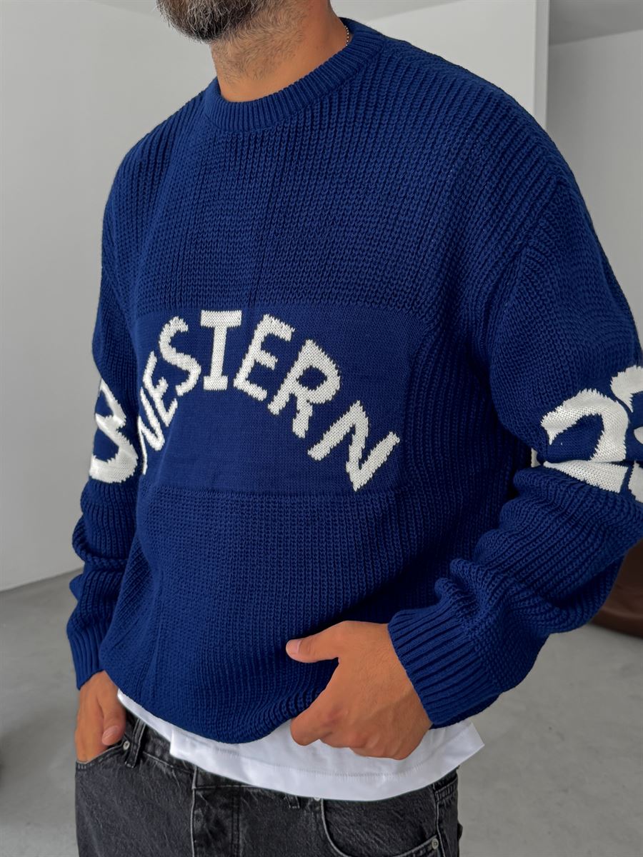 Western Knitted Oversize Sweater