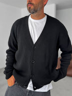 Buttoned Oversize Knitted Cardigan