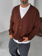 Buttoned Oversize Knitted Cardigan
