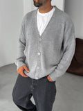Buttoned Oversize Knitted Cardigan