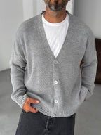 Buttoned Oversize Knitted Cardigan