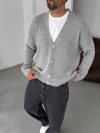 Buttoned Oversize Knitted Cardigan