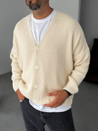 Buttoned Oversize Knitted Cardigan