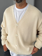 Buttoned Oversize Knitted Cardigan