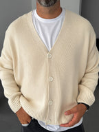 Buttoned Oversize Knitted Cardigan