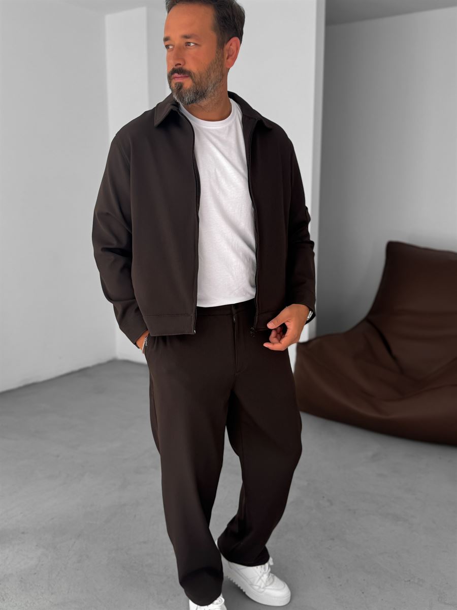 Knitted Ribbed Jacket with Sleeve Pocket