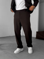 Knitted Ribbed Baggy Pants