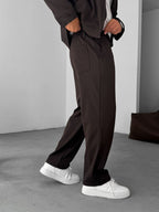 Knitted Ribbed Baggy Pants