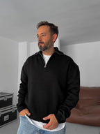 Half-Zip Knitwear Sweatshirt