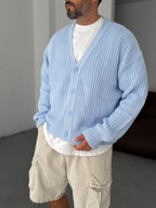 Buttoned Oversize Knit Cardigan