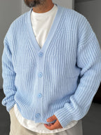 Buttoned Oversize Knit Cardigan