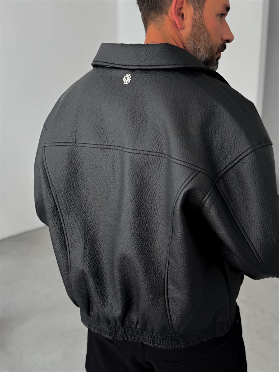 Retro Oversize Leather Jacket