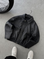 Retro Oversize Leather Jacket