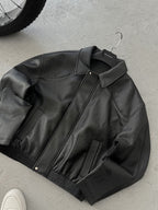 Retro Oversize Leather Jacket