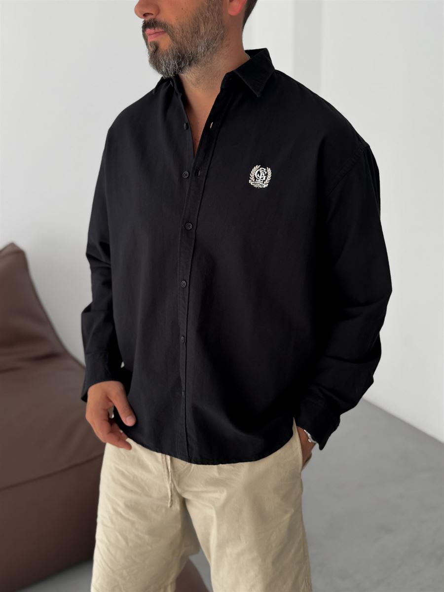 Heritage Embroidered Oversize Shirt