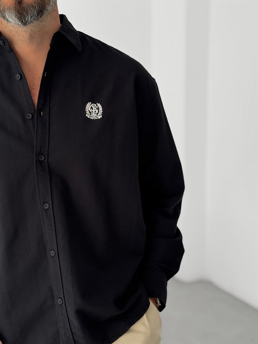 Heritage Embroidered Oversize Shirt
