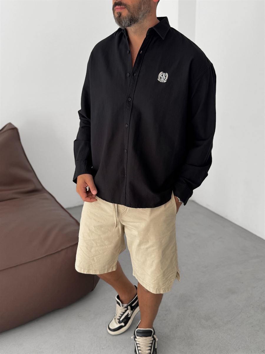 Heritage Embroidered Oversize Shirt