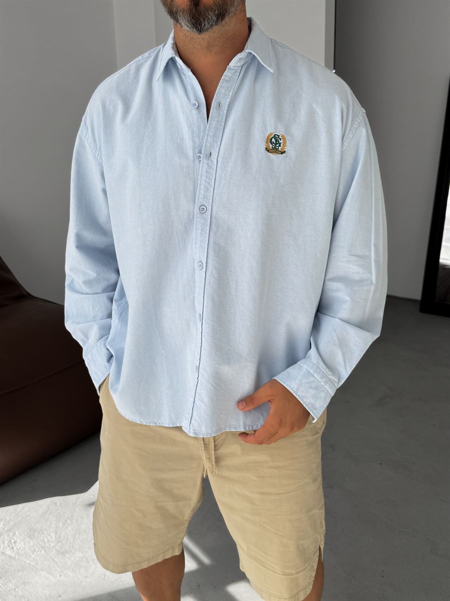 Heritage Embroidered Oversize Shirt