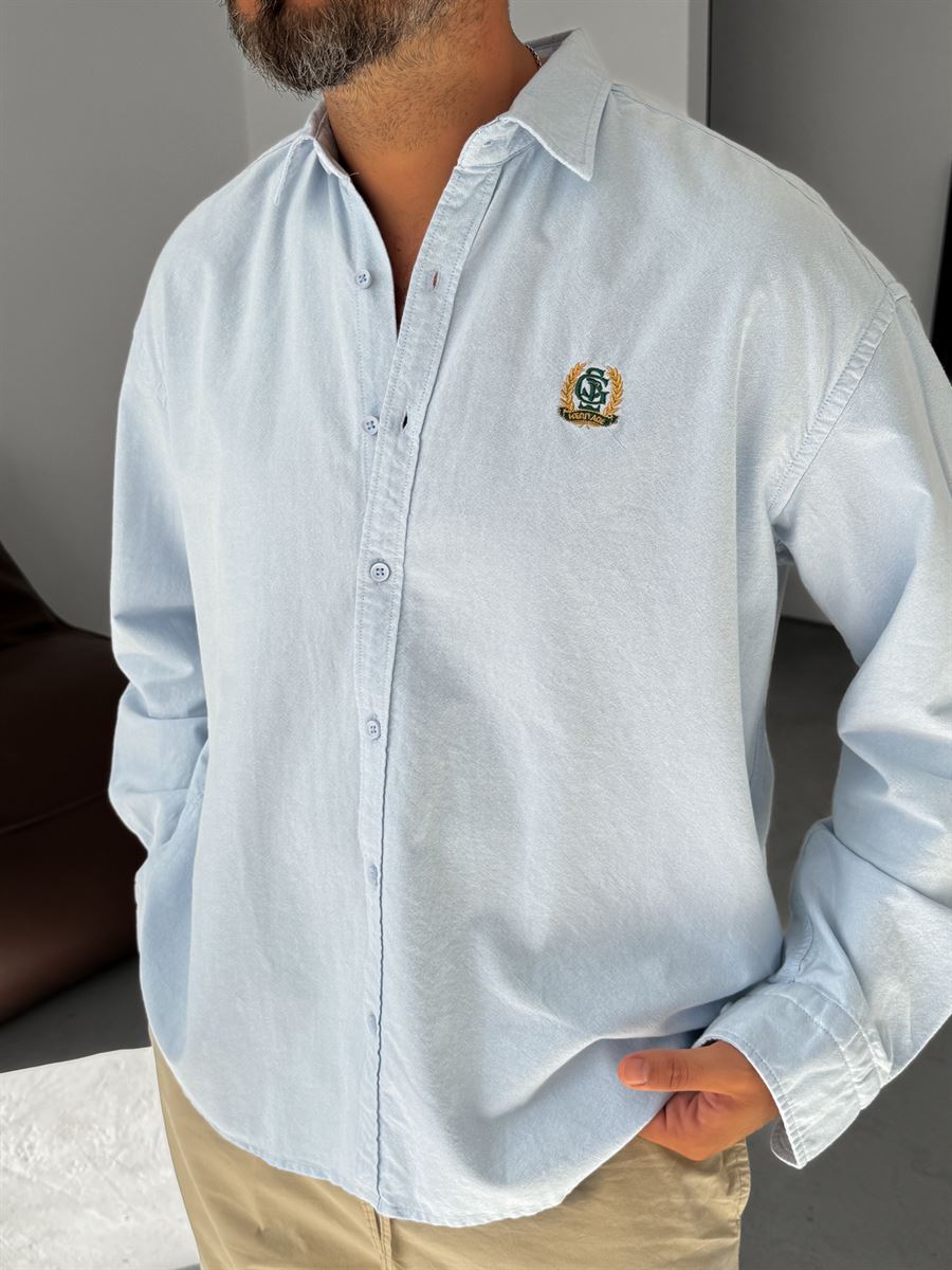 Heritage Embroidered Oversize Shirt