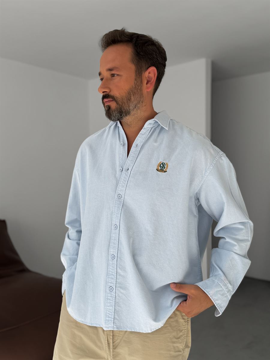 Heritage Embroidered Oversize Shirt