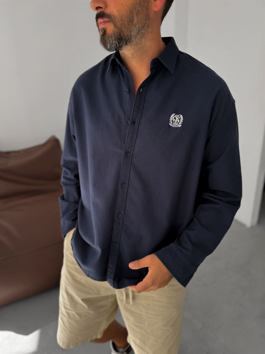 Heritage Embroidered Oversize Shirt