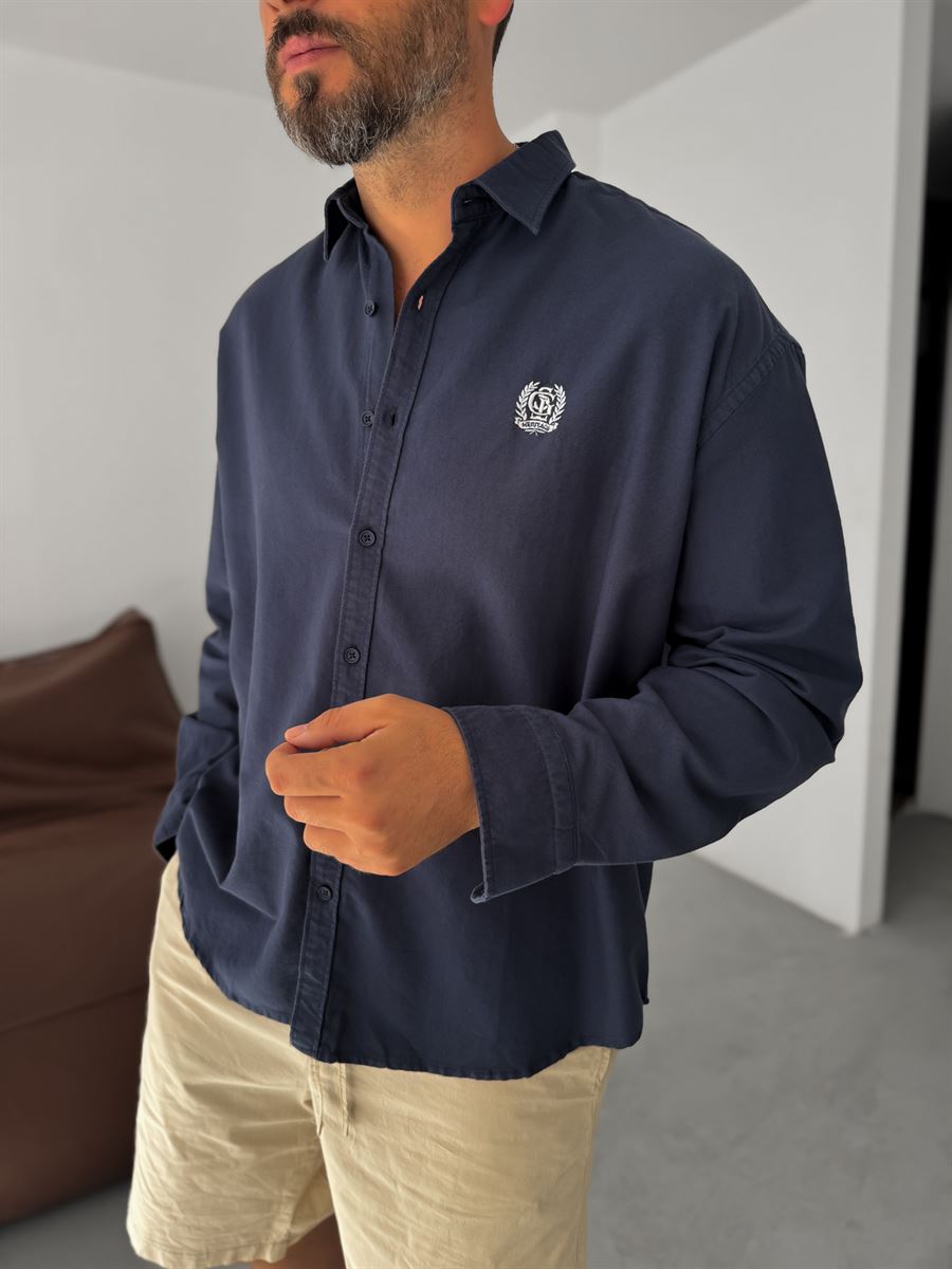 Heritage Embroidered Oversize Shirt