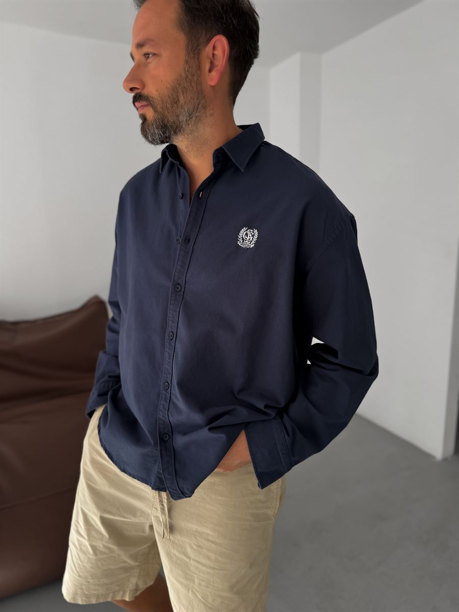 Heritage Embroidered Oversize Shirt