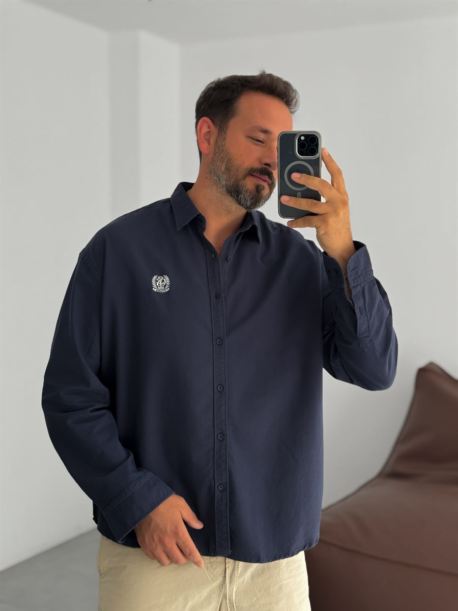 Heritage Embroidered Oversize Shirt