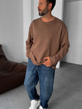 Raw Neck Basic Sweatshirt