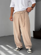 Lycra Baggy Pants with Belt