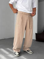 Lycra Baggy Pants with Belt