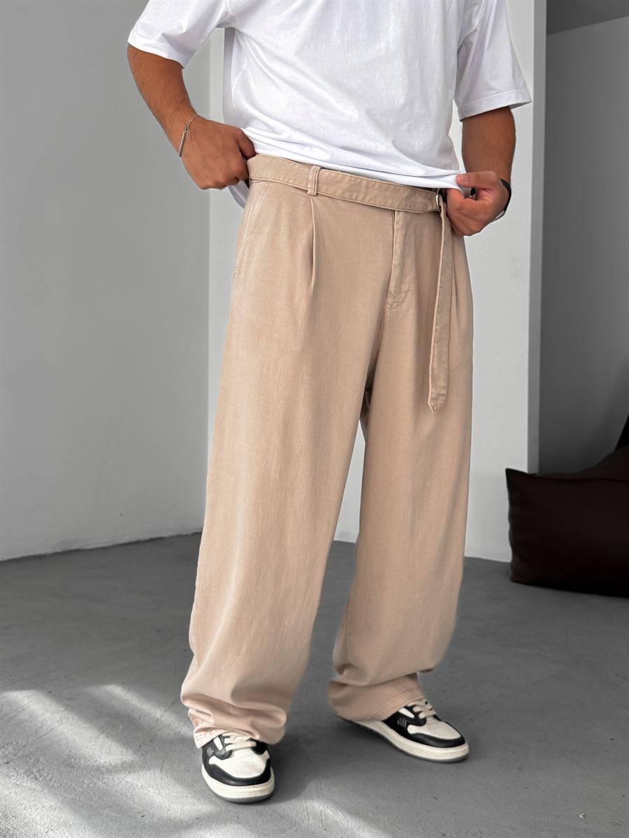 Lycra Baggy Pants with Belt