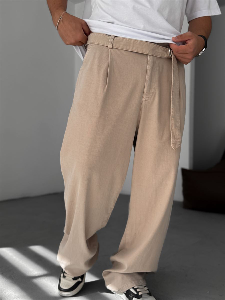 Lycra Baggy Pants with Belt