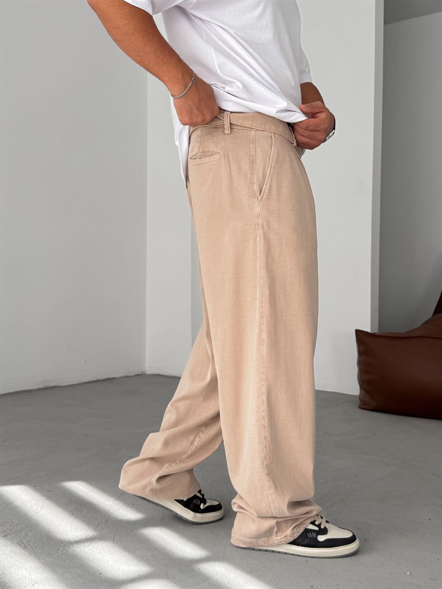 Lycra Baggy Pants with Belt