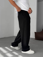 Lycra Baggy Pants with Belt