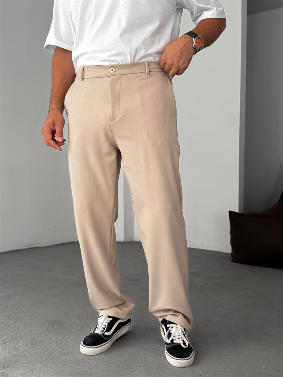 Half-Elastic Waist Pants